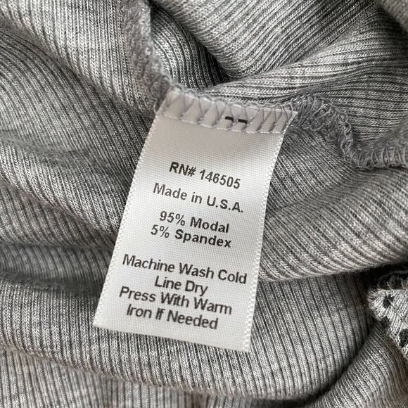 LA Relaxed Snake Skin Print Midi Long Sleeve Dress | Gray | Size M - Picture 8 of 8